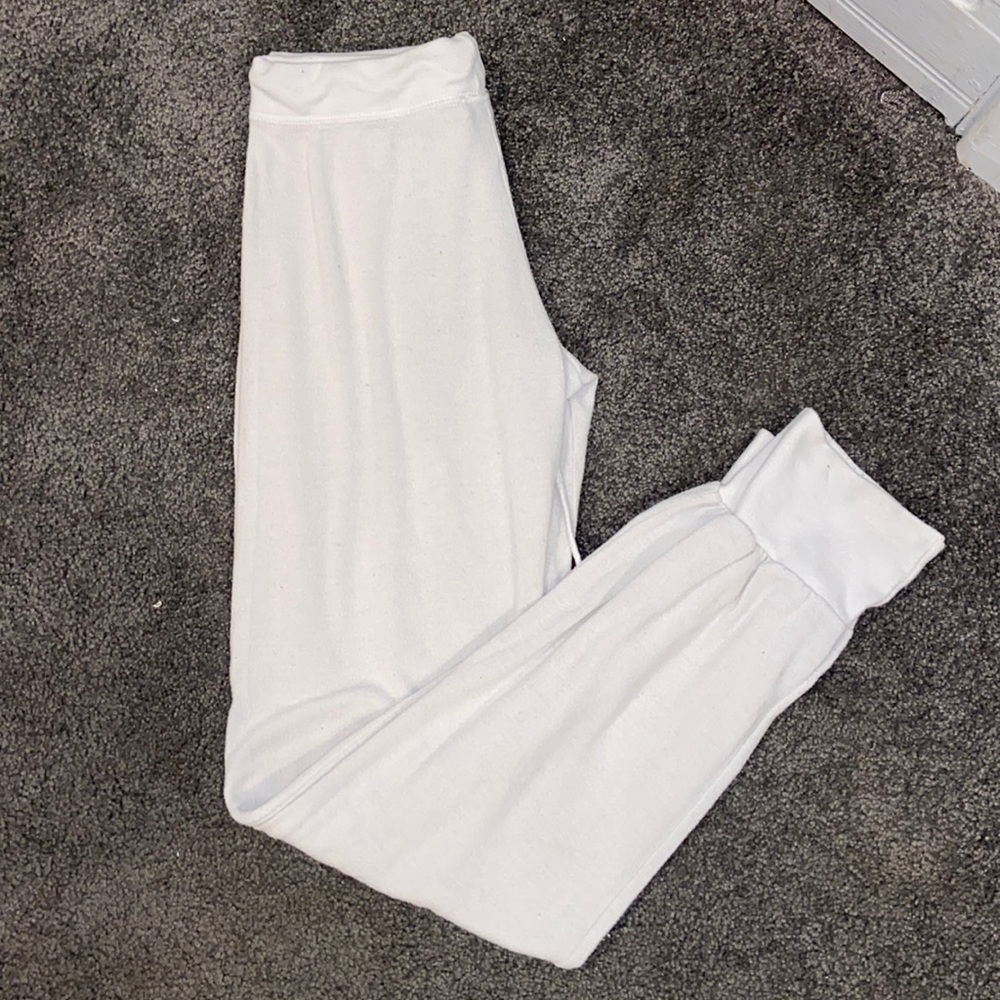 Soft comfy white sweatpants